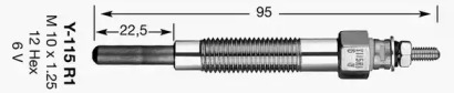 Свеча накаливания NGK 2161